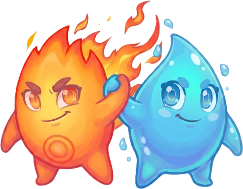 Sparki and Glubi high-fiving
